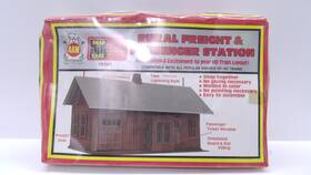 15301 Ahm Ho Rural Freight Passenger Station Train Building Structure Kit New