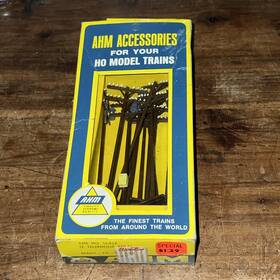 5610 Ahm 98 Accessories Ho Scale #5610 Telephone Poles 12pc