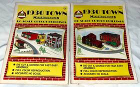 5680c Ahm 5680b Lot Of 2 1930 Town Ho Paper Cutout Ministructures And