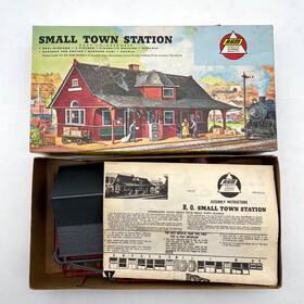 5842 Ahm 398 Ho Gauge 1 87 Scale Small Town Station Building Kit With Manual