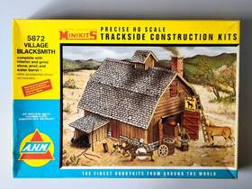 5872 Ahm Ho Scale Village Blacksmith Shop Structure Kit - Open Box Complete