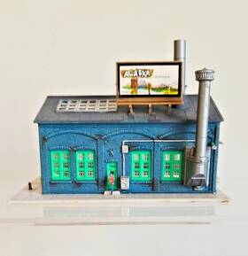25505 Ahm/rivarossi N Scale Building - Del Ray Foundry Built Train Buildings Town