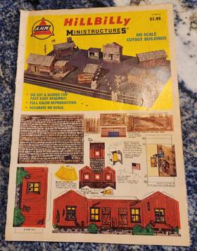 5680h Ahm/rivarossi Vintage A.h.m. Hillbilly Ministructures Ho Scale Cut Out Buildings #5680h