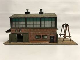 5815 Ahm/rivarossi Minikits Ho Scale Railroad Repair Shop Built Painted Detailed