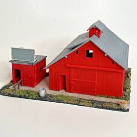 5883 Ahm/rivarossi Vintage Ho Minikits Store House Barn Model Building Build 5883 Ahm/rivarossi Vintage Ho Minikits Store House Barn Model Building Build