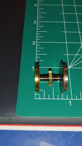 P-155-019 Ahm/rivarossi/pocher Geared Driver Wheel Set For Bowker 2-4-0 Used