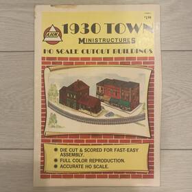 S31uu Ahm/rivarossi A.h.m. 1930 Town Ministructures Ho Cutout Buildings Paulsboro Station