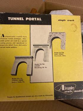 Cs-736 Alexander Scale Models Ho Louch Single Track Tunnel Portal # Bnos