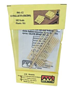 501-12 Am Models Ho Scale Kit #501-12 Pallets 5 Unpainted