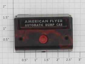 07-1209 American Flyer Red Swirl Automatic Dump Car Control Button