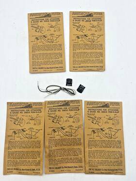 26810 American Flyer Lot Of 5 Original Gilbert S Gauge Pow-r-klips 4 Sealed