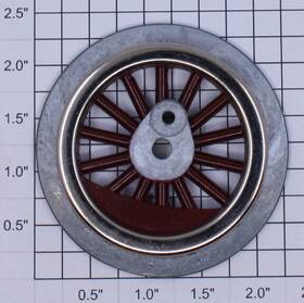 4694-1 American Flyer Ives Red Spoked 2-3/8 Inch Std. Gauge Steam Loco Plain Wheel