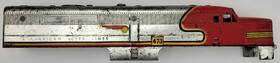 473-12 American Flyer Alco Chrome / Red Plastic Diesel Shell #473