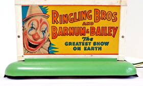 577-3 American Flyer Vintage Ringling Bros/barnum Bailey Lighted Billboard Sign