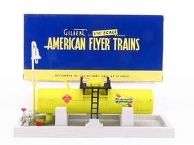 6-49860 American Flyer S 1/64 Scale Sunoco Oil Storage Tank With Light
