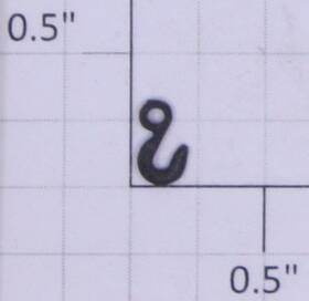 644-944 American Flyer Small Die-cast Blackened Crane Hook 10