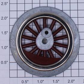 Ao-1001 American Flyer Standard Gauge Red Spoked Plain Wheel