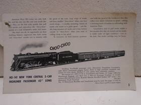 D1517 American Flyer Original 1948 Ho Tru-model Trains Catalog #d1517 Missing Covers