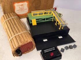 K775 American Flyer Baggage Loading Platform With 974 Afl Car / Original Box