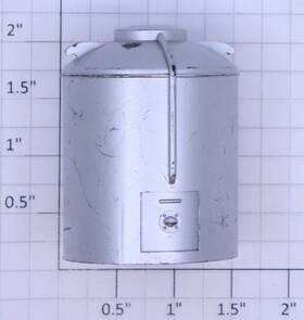 Pa-13c201-s American Flyer S Scale Silver Canister Without Lettering