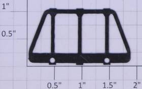 Pa11511 American Flyer Gp-7 Black Metal End Rail 10