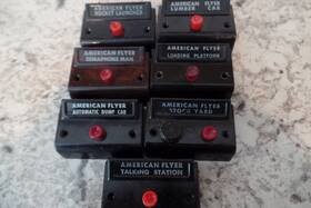 Xa10961-dm American Flyer Lot Of 7 Desirable Original Control Buttons Xa10961-dm American Flyer Lot Of 7 Desirable Original Control Buttons