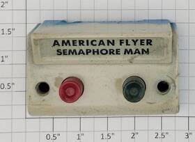 Xa10961-gw American Flyer S White Inch Semaphore Man Control Button