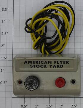 Xa10961-w American Flyer S Scale White Stock Yard Control Button Xa10961-w American Flyer S Scale White Stock Yard Control Button
