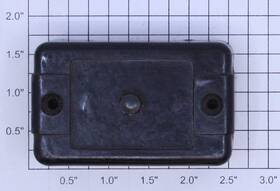 Xa10961bl American Flyer S Gauge Black Blank Face Control Button Box 10