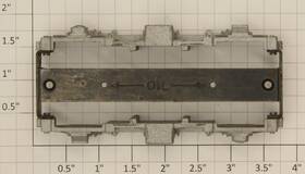 Xa11456-a American Flyer S Alco Silver Diesel Truck Side And Bottom Plate Assembly