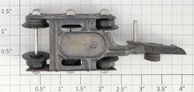 Xa11504p American Flyer S 6-wheel Passenger Truck With Link Coupler And Plastic Wheel