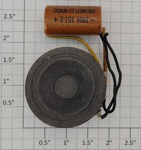 Xa11b831 American Flyer Dynamic Type Speaker Assembly With Filter Capacitor