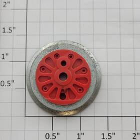 American Flyer Xa14a602-a Flanged Red Wheel For Franklin/washington 1