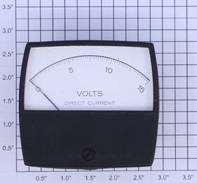 4603-4 Ammon Instrument Inc. Panel Mount 0-15 Dc Volt Meter