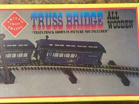 Aristo-craft 022081071021 7102 G Wooden Truss Bridge With Original Box And Manual Parts Read