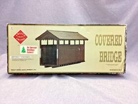 Art-7101-c Aristocraft Aristo-craft Covered Bridge Inch Christmas Colors - Lgb G Scale 1 24