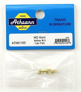 01103 Athearn Ho Golod Metal Nathan M-3 Horn Pack Of 3