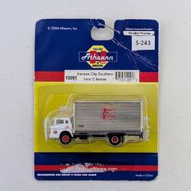 10091 Athearn N Scale Truck - Ford C Boxvan Kansas City Southern