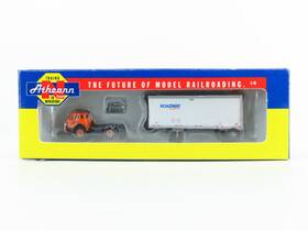 10814 Athearn N 1/160 Scale Roadway Express Ford C And 28ft Smooth Side Trailer