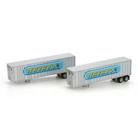28007 Athearn Navajo 40ft Exterior Post Trailer Set #2 2 Ln/box