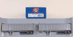 70934 Athearn Ho Boston And Maine Rtr 40ftfruehauf Exterior-post Trailer Set Of 2