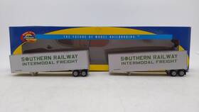 73272 Athearn Ho Southern 40ft Fruehauf Z-van Trailers #2 Set Of 2 Ex/box
