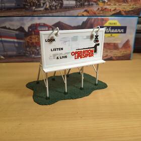 7632 Athearn Ho Operation Lifesaver Billboard