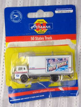 Athearn 797534103320 N Scale 50 States Truck Usps Delivery Van - New York #10332 Vg