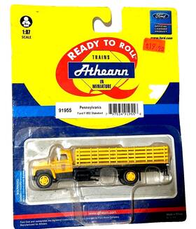 F850 Athearn 797534919556 Rtr Ho 1/87 Ford Stake Truck-pennsylvania R.r. M.o.w Built 4 Layout
