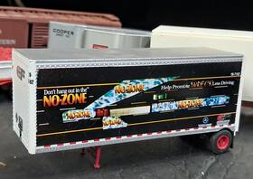 87-semi Athearn 91035 Cf Freight-28ft Blindspot Zone Wedge Trailer Ho 1/87-semi Pup-built-layout-rtr