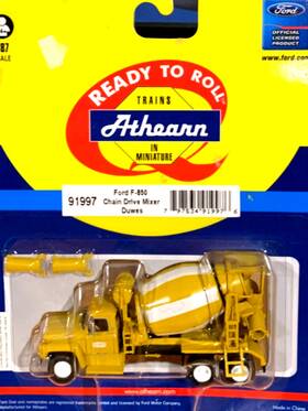 F-850 Athearn 91997 Ho 1/87 Rtr Duwes Ford Chain Drive Cement Mixer-truck-built-layout