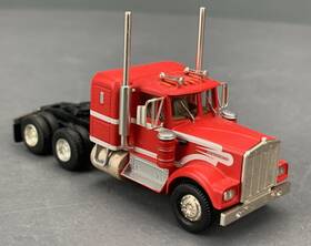 Ho6096 Athearn 92654 Ho Kenworth Semi-tractor Owner Operator Red With White Stripes