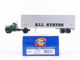 93181 Athearn Ho 1/87 Scale #93181 All States Mack B Tractor With 40ft Trailer