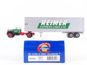 93194 Athearn Ho 1/87 Scale #93194 Reimer Mack B Tractor With 40ft Trailer
